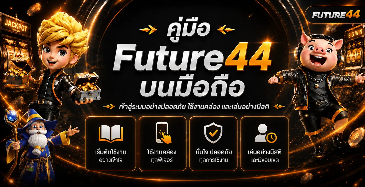 Future44 บนมือถือ คู่มือเข้าสู่ระบบอย่างปลอดภัย